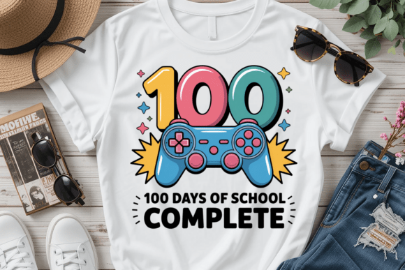 100 Days of School Complete Gamer PNG: A Fun and Creative Way to Celebrate the Milestone