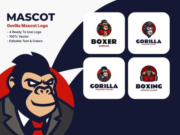 4 Mascot Gorilla Logo Design: A Powerful Tool for Brand Identity