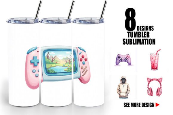 Cozy Gamer Girl Tumbler Wrap