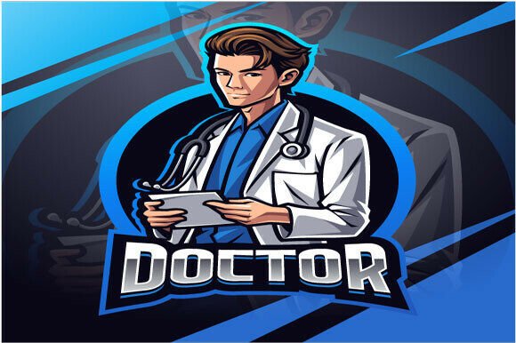Doctor Esport Mascot Logo Design: A Dynamic Branding Solution for Gamers