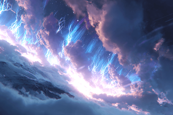 Fantasy Storm Sky Lightning Background: A Visionary Canvas for Modern Creativity