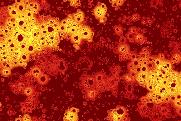 Fiery Red and Yellow Lava Abstract Backg: A Dynamic Visual for Modern Creativity