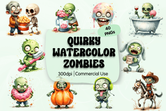 Funny Zombie Clipart for Creative Fun