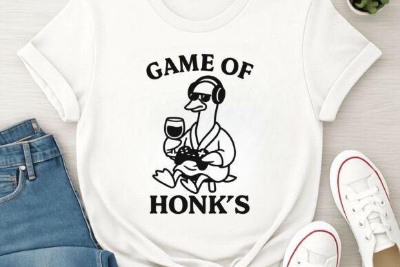 Game of Honks PNG – Funny Goose Gamer