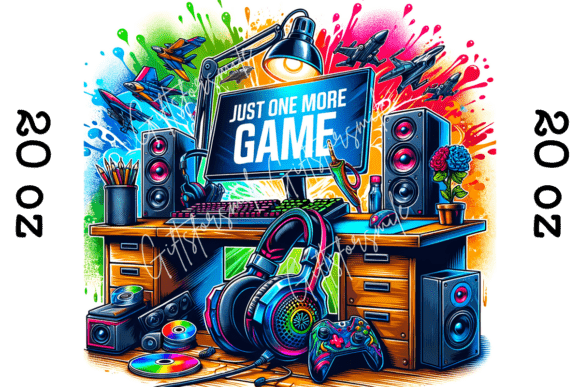 Gamer 20oz PNG Design