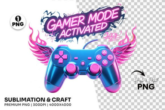 Gamer Mode Activated Clipart Sublimation: Elevate Your Creative Projects