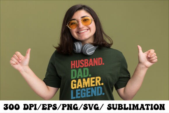 Husband Dad Gamer Legend Retro T-Shirt: A Celebration of Gaming and Fatherhood
