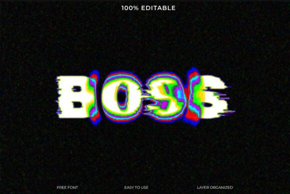 Master the Boss Glitch Effect Text Style