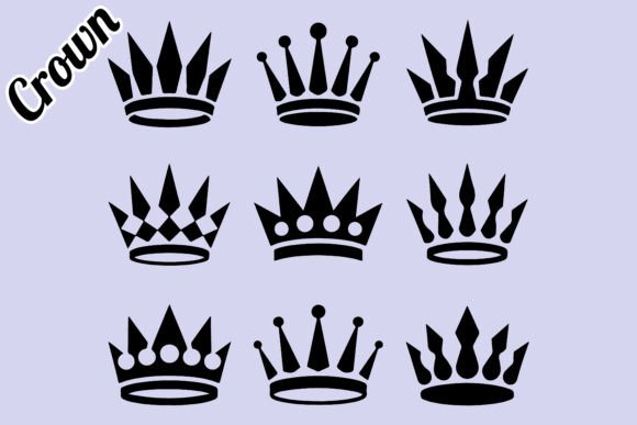 Modern Black Crown Cut File: A Strategic Tool for Creative and Branding Excellence