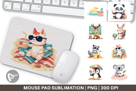 Mouse Pad Adorable School Summer: A Stylish and Functional Addition to Your Workspace