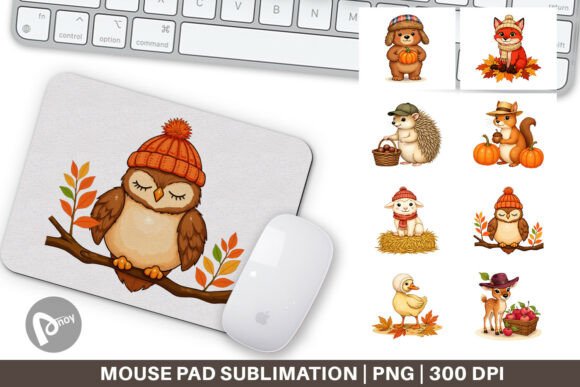 Mouse Pad Autumn Hat Critters: A Stylish and Functional Addition to Your Workspace