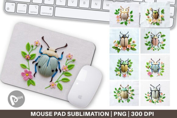 Mouse Pad Beetle Embroidery: A Unique Way to Elevate Your Workspace