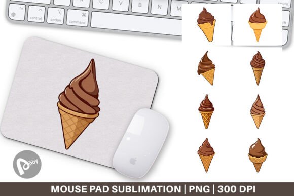 Mouse Pad Chocolate Ice Cream