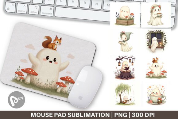 Mouse Pad Cottagecore Ghosties: A Stylish and Functional Addition to Your Workspace