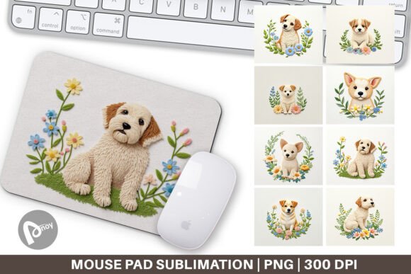 Mouse Pad Dog Embroidery: A Stylish and Functional Addition to Your Workspace