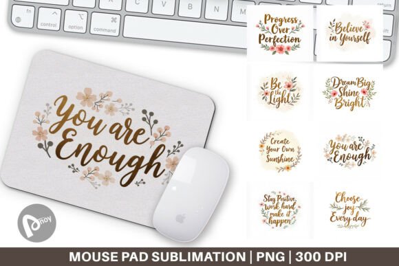 Mouse Pad Elegant Gold Motivational: Elevate Your Workspace with Style and Purpose
