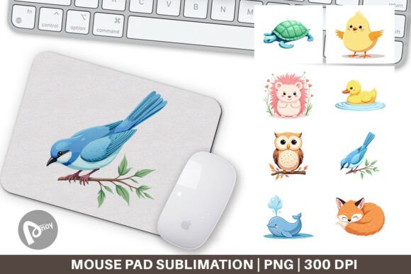 Mouse Pad Friendly Cute Animals and Sublimation Mouse Pad: Enhance Your Workspace with Style and Comfort