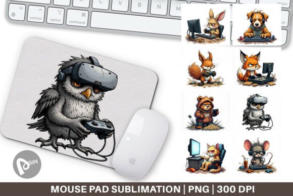 Mouse Pad Gamer Critters