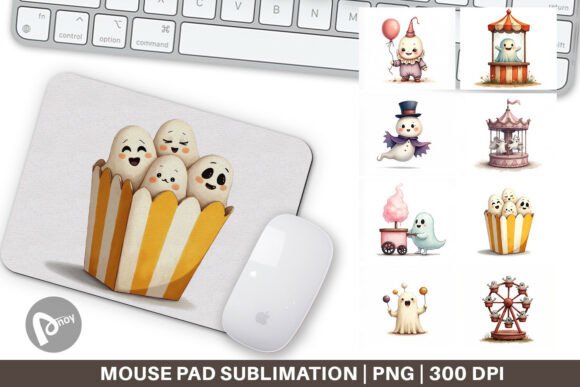 Mouse Pad Ghost Carnival Toys: A Creative Addition to Your Workspace