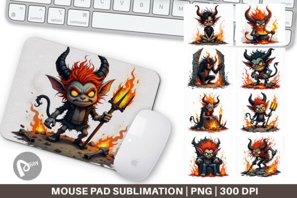 Mouse Pad Grumpy Demon: A Stylish and Functional Addition to Your Workspace