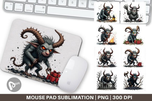 Mouse Pad Grumpy Krampus: A Unique Blend of Function and Style