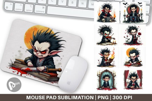 Mouse Pad Grumpy Vampire
