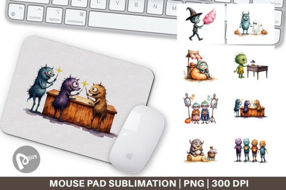 Mouse Pad Monster Night Market