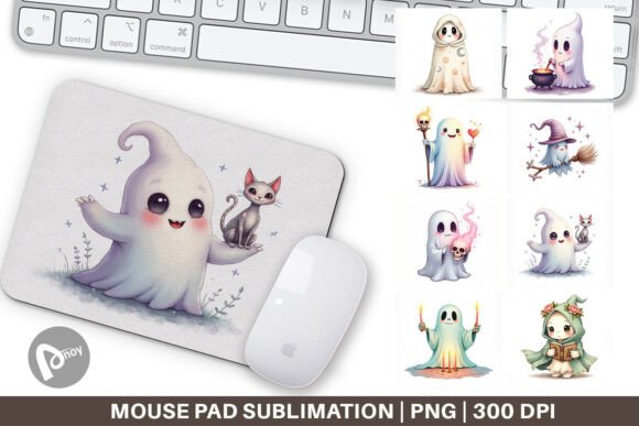 Mouse Pad Pastel Necromancer Ghost: A Stylish and Functional Addition to Your Workspace