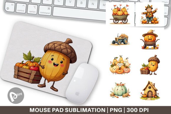 Mouse Pad Pumpkin Patch Pals