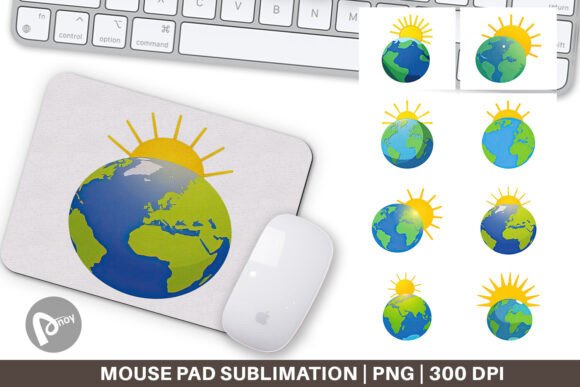 Mouse Pad Sun and Earth: A Creative and Functional Addition to Your Workspace