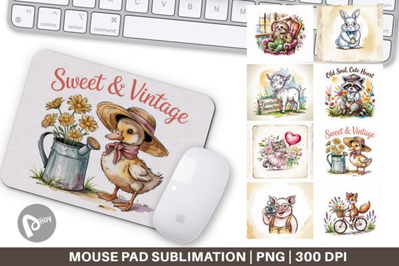 Mouse Pad Vintage Animal