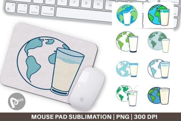 Mouse Pad World with Milk Glass: Elevate Your Workspace with Style and Functionality